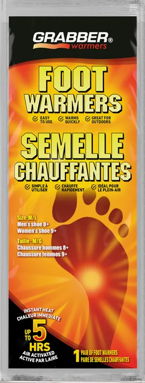 Grabber Warmers Chauffe Pieds